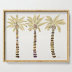 Mediterranean Palm Trees - Gold Palette Serving Tray Gallery Image 1