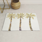 Mediterranean Palm Trees - Gold Palette Rug Gallery Image 1