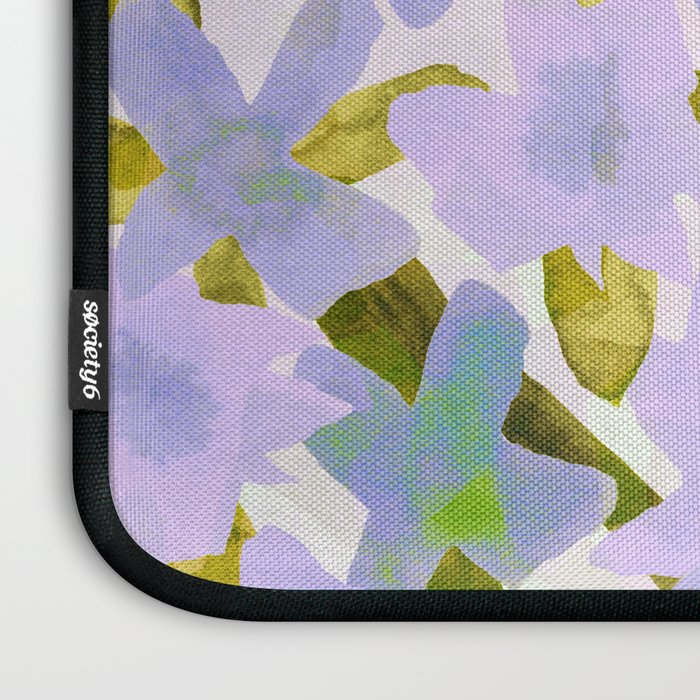 Lilac Watercolor Garden Laptop Sleeve Gallery Image 3