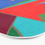 Abstract Geometric Bath Mat Gallery Image 3