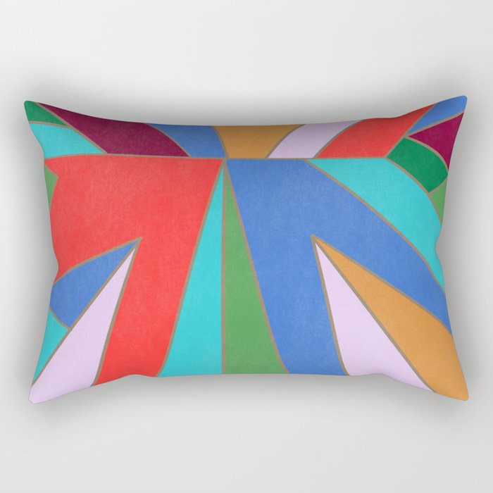 Abstract Geometric Rectangular Pillow Gallery Image 1