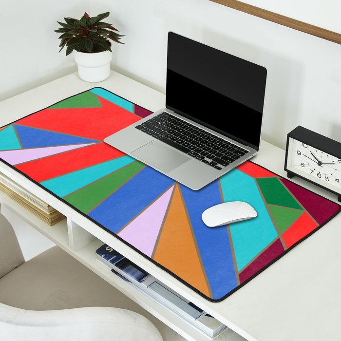 Abstract Geometric Desk Mat Gallery Image 2