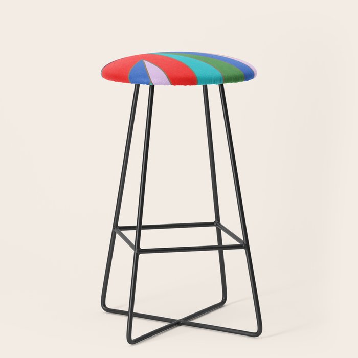 Abstract Geometric Stool Gallery Image 1