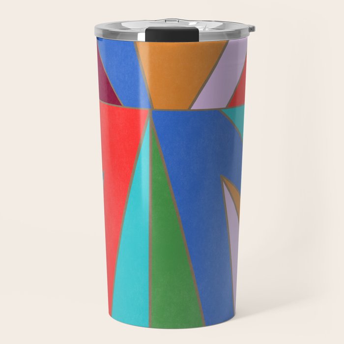 Abstract Geometric Travel Mug Gallery Image 1