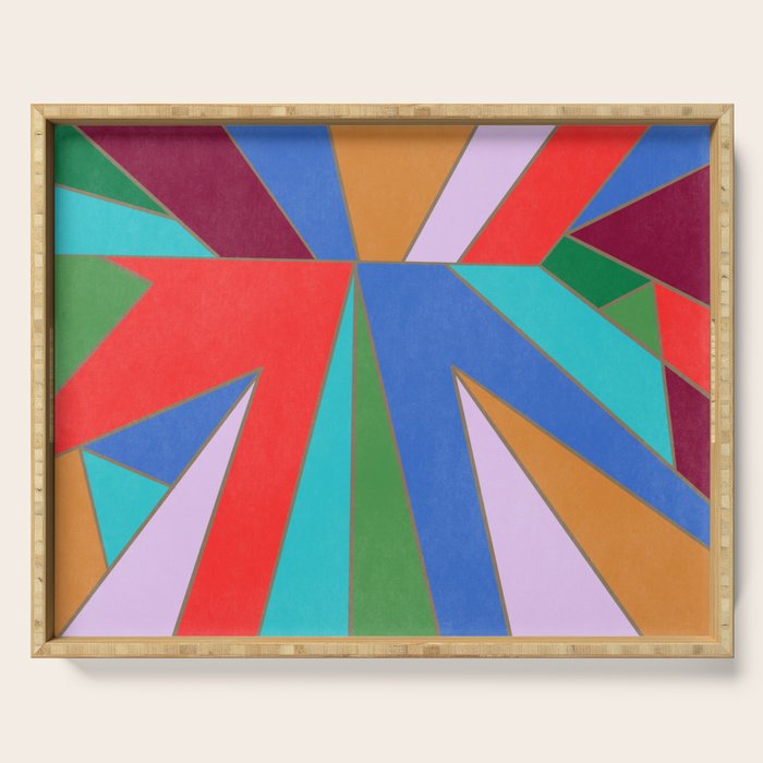 Abstract Geometric Serving Tray Gallery Image 1