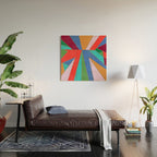 Abstract Geometric Wood Wall Art Gallery Image 2