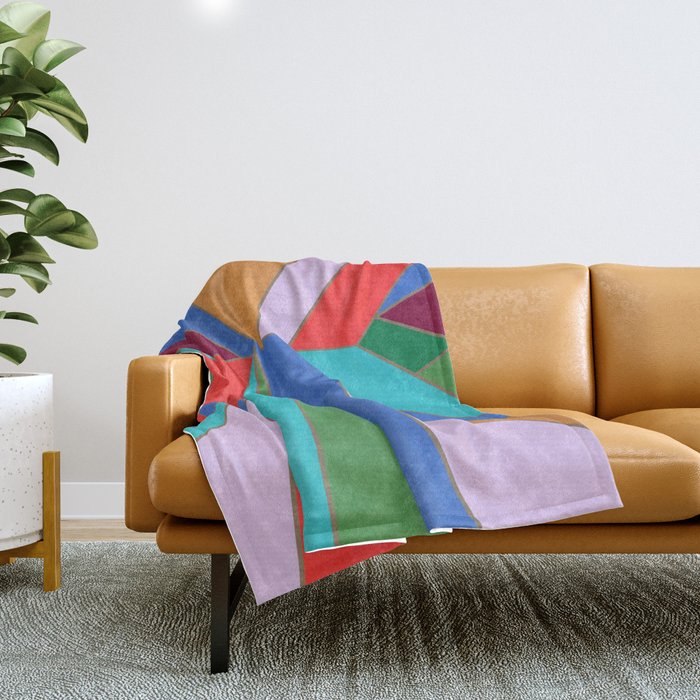 Abstract Geometric Throw Blanket Gallery Image 1