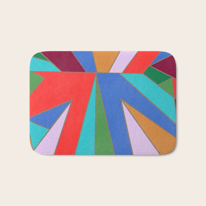 Abstract Geometric Bath Mat Gallery Image 1