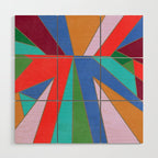 Abstract Geometric Wood Wall Art Gallery Image 1