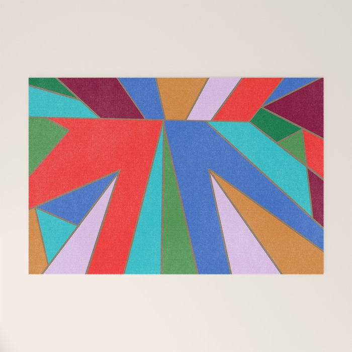 Abstract Geometric Welcome Mat Gallery Image 1