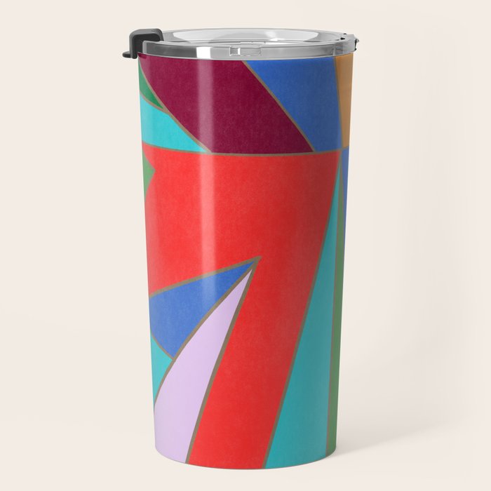 Abstract Geometric Travel Mug Gallery Image 3