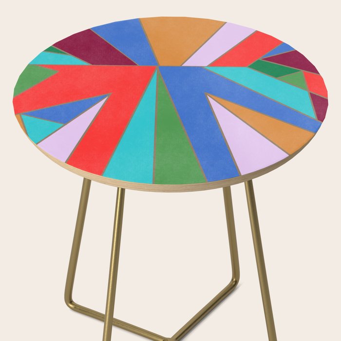 Abstract Geometric Side Table Gallery Image 2
