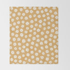Yellow Daisy Fields  Throw Blanket Gallery Image 2