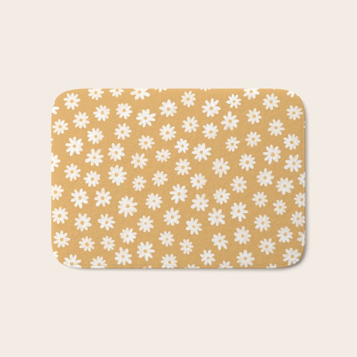Yellow Daisy Fields  Bath Mat Gallery Image 1
