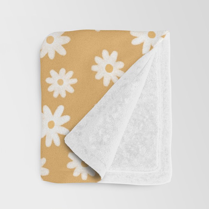 Yellow Daisy Fields  Throw Blanket Gallery Image 3