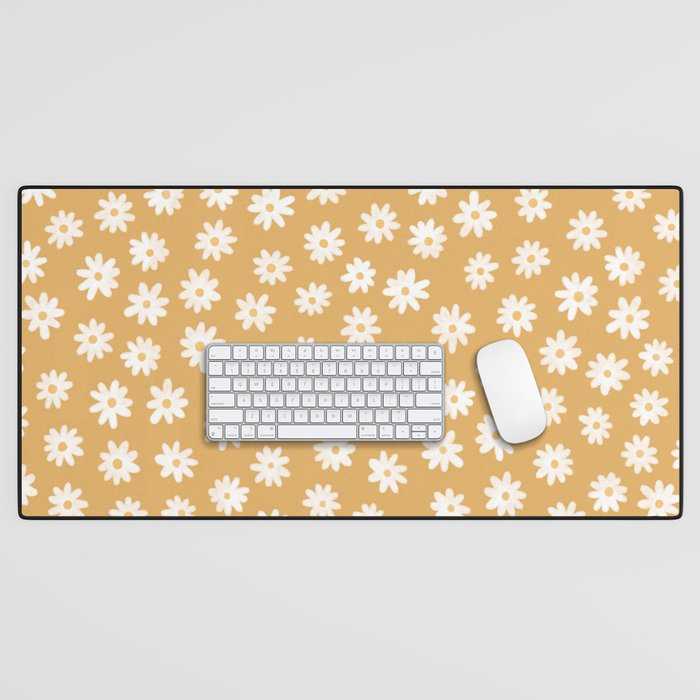 Yellow Daisy Fields  Desk Mat Gallery Image 1