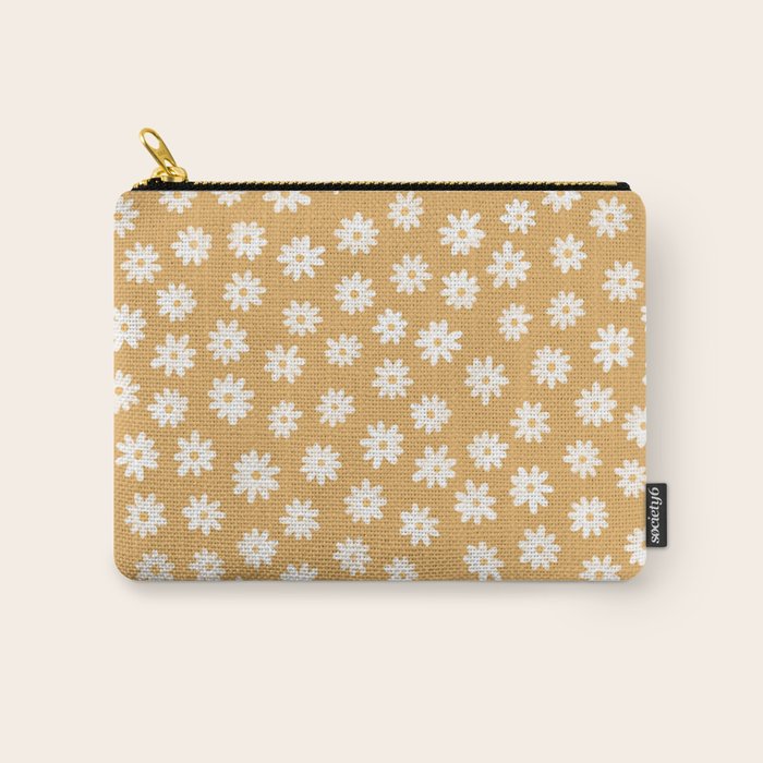 Yellow Daisy Fields  Carry All Pouch Gallery Image 1