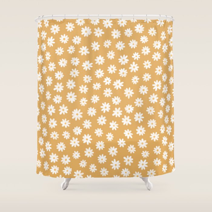 Yellow Daisy Fields  Shower Curtain Gallery Image 1