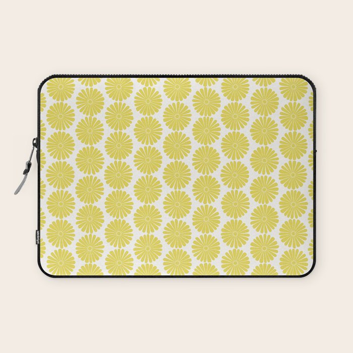 Floral Daisy Pattern XVIII Laptop Sleeve Gallery Image 1