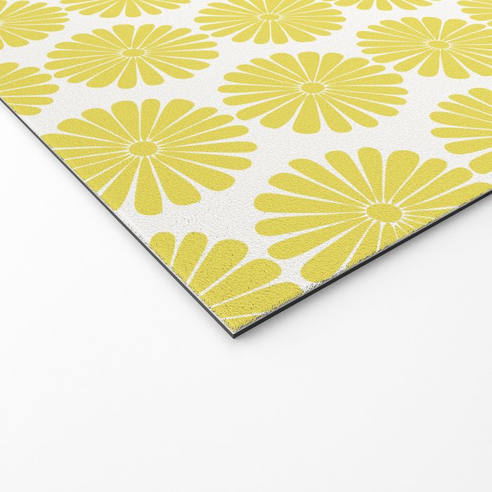 Floral Daisy Pattern XVIII Welcome Mat Gallery Image 2