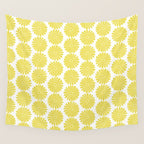 Floral Daisy Pattern XVIII Wall Tapestry Gallery Image 4