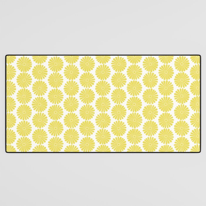 Floral Daisy Pattern XVIII Desk Mat Gallery Image 3