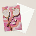 Badminton Retro Swirls Stationery Card Gallery Image 2