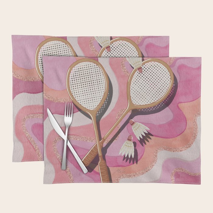 Badminton Retro Swirls Placemat Gallery Image 1