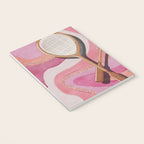 Badminton Retro Swirls Notebook Gallery Image 3