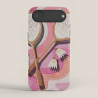 Badminton Retro Swirls iPhone Case Gallery Image 2