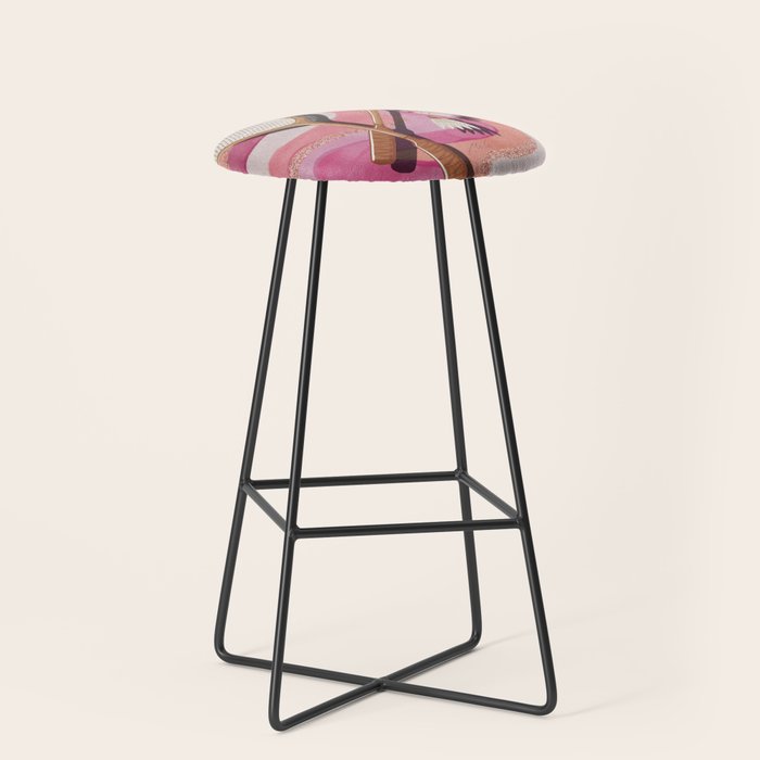 Badminton Retro Swirls Stool Gallery Image 1