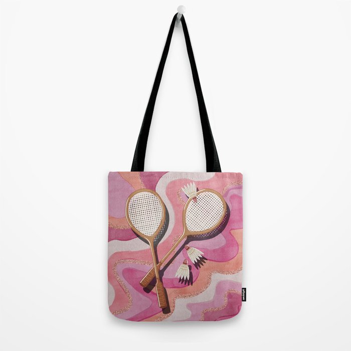 Badminton Retro Swirls Tote Bag Gallery Image 2