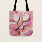Badminton Retro Swirls Tote Bag Gallery Image 1