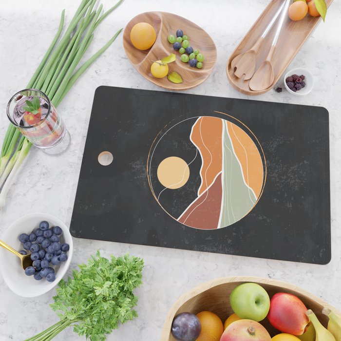 Night, Cowboy Cutting Board Gallery Image 2