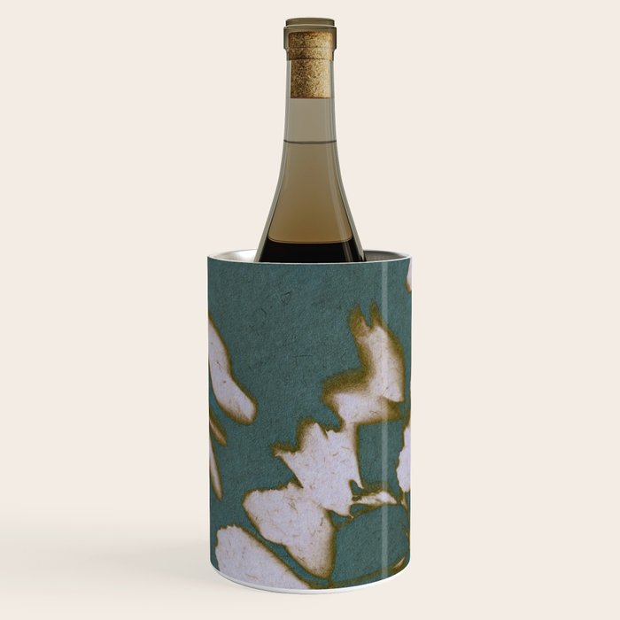 Botanical Whispers / Cyan & Green Wine Chiller Gallery Image 1
