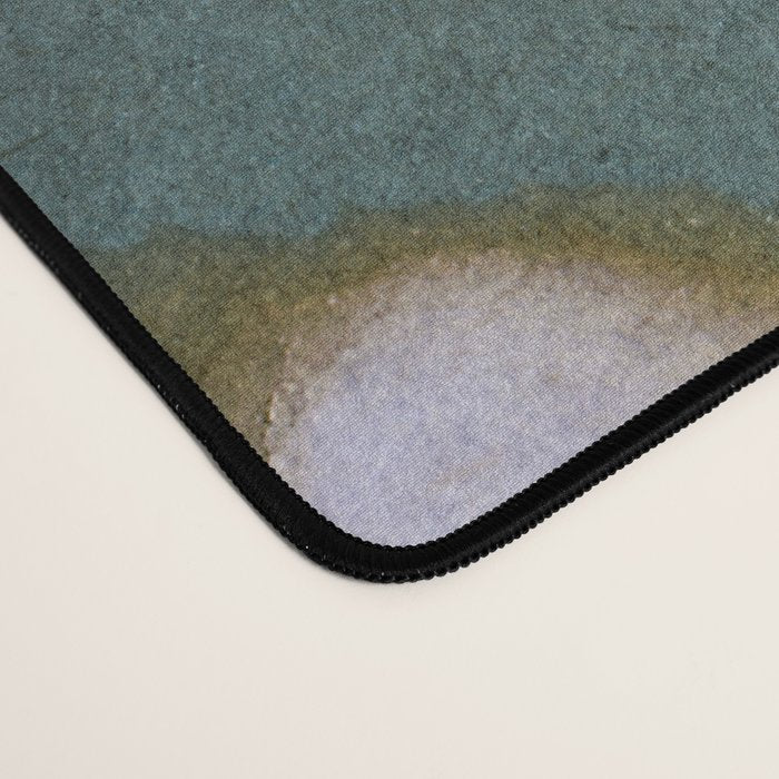 Botanical Whispers / Cyan & Green Desk Mat Gallery Image 4