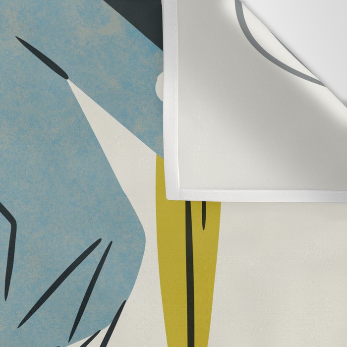 Blue Heron, Green Marsh Wall Tapestry Gallery Image 3
