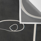 Abstract Face Line Art 04 Wall Tapestry Gallery Image 3