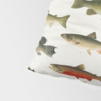 Illustrated North America Game Fish Identification Chart Pillow Sham Gallery Image 4