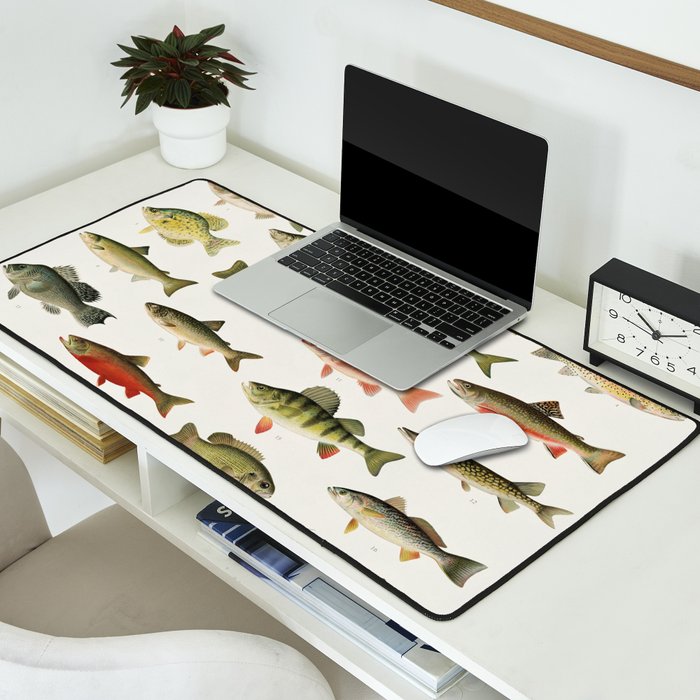 Illustrated North America Game Fish Identification Chart Desk Mat Gallery Image 2