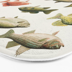 Illustrated North America Game Fish Identification Chart Bath Mat Gallery Image 3