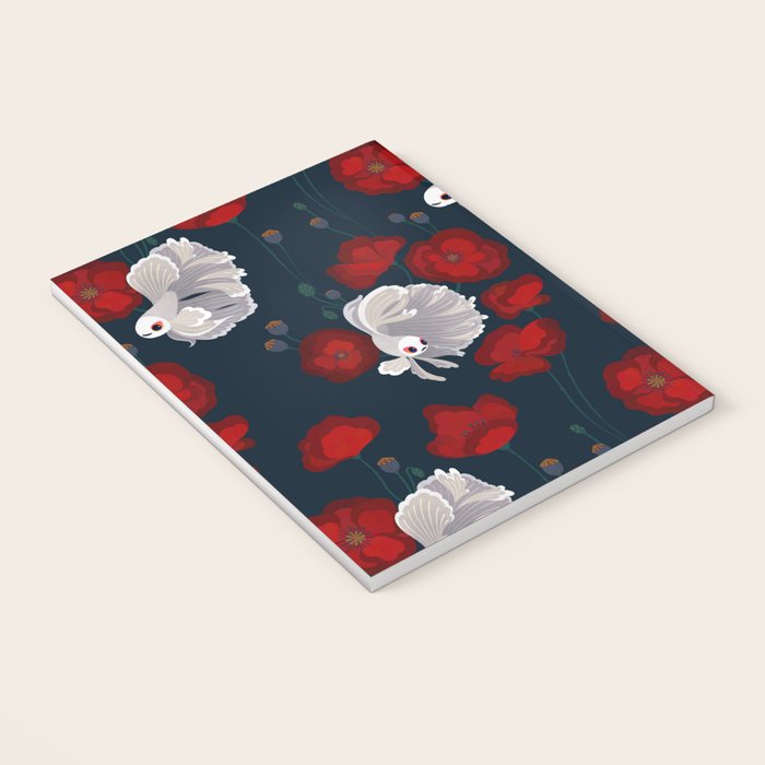 Bettas and Poppies Notebook Gallery Image 3