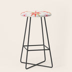 Starburst Mosaic - Coral & Gold Palette Stool Gallery Image 1