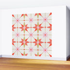 Starburst Mosaic - Coral & Gold Palette Wall Mural Gallery Image 2