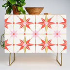 Starburst Mosaic - Coral & Gold Palette Credenza Gallery Image 1