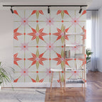 Starburst Mosaic - Coral & Gold Palette Wall Mural Gallery Image 1