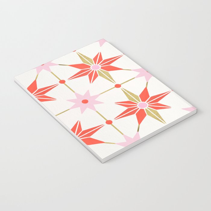 Starburst Mosaic - Coral & Gold Palette Notebook Gallery Image 3