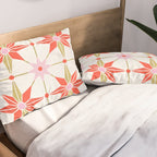 Starburst Mosaic - Coral & Gold Palette Pillow Sham Gallery Image 2