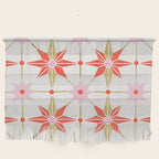 Starburst Mosaic - Coral & Gold Palette Wall Hanging Gallery Image 1