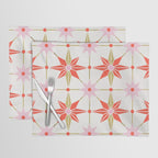 Starburst Mosaic - Coral & Gold Palette Placemat Gallery Image 1